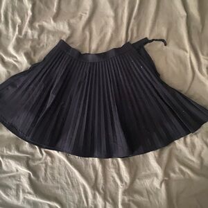 ANTONIO MELANI Black Mini Pleated Skirt